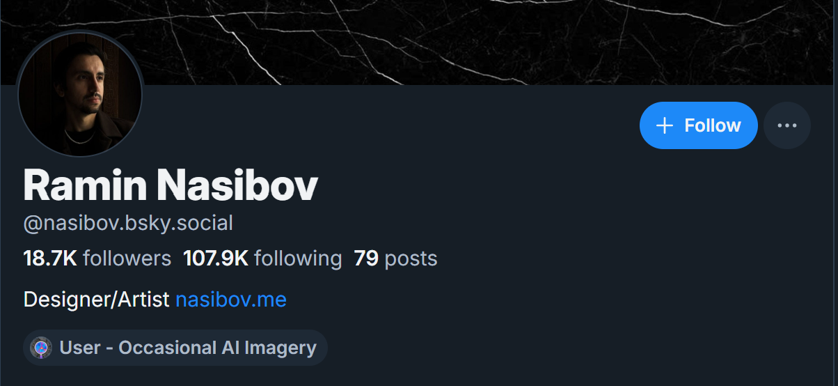 screenshot of mass following in action